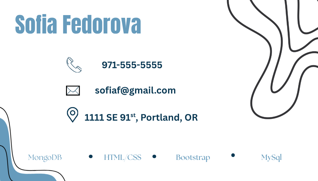 Business Card Front